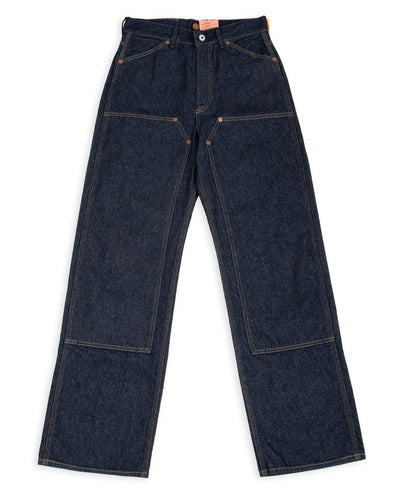Indigofera Audrey Double Knee Jean - Double Wash 14 oz Broken Twill Indigo - Standard & Strange