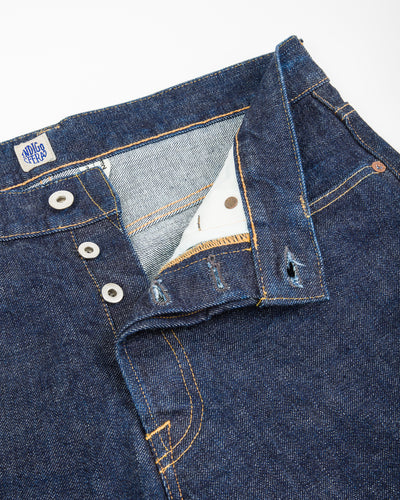 Indigofera Buck Tapered Fit - 18oz Soaked Shiroyama Selvedge - Standard & Strange