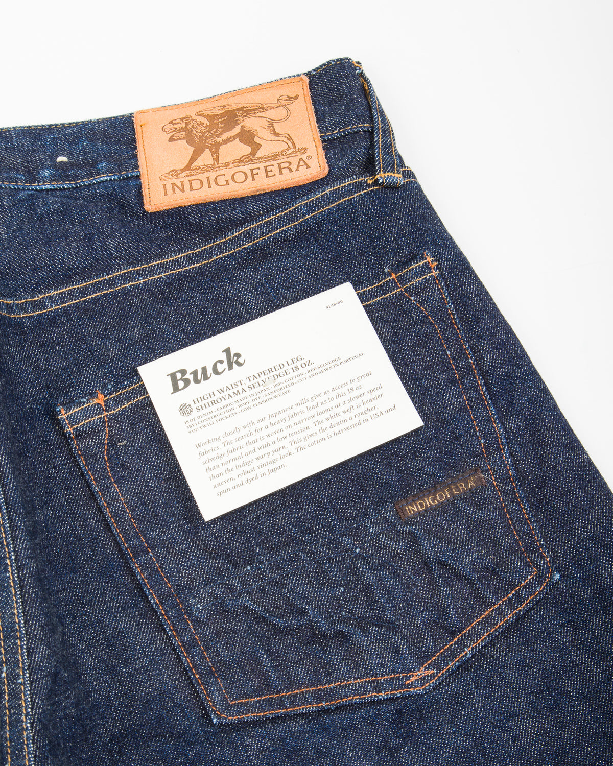Indigofera Buck Tapered Fit - 18oz Soaked Shiroyama Selvedge - Standard & Strange