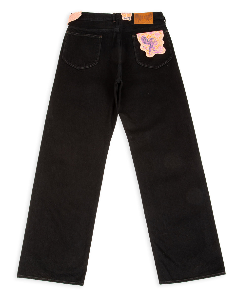 Indigofera Duke Wide Fit - 14.5 oz Soaked Gunpowder Denim - Standard & Strange