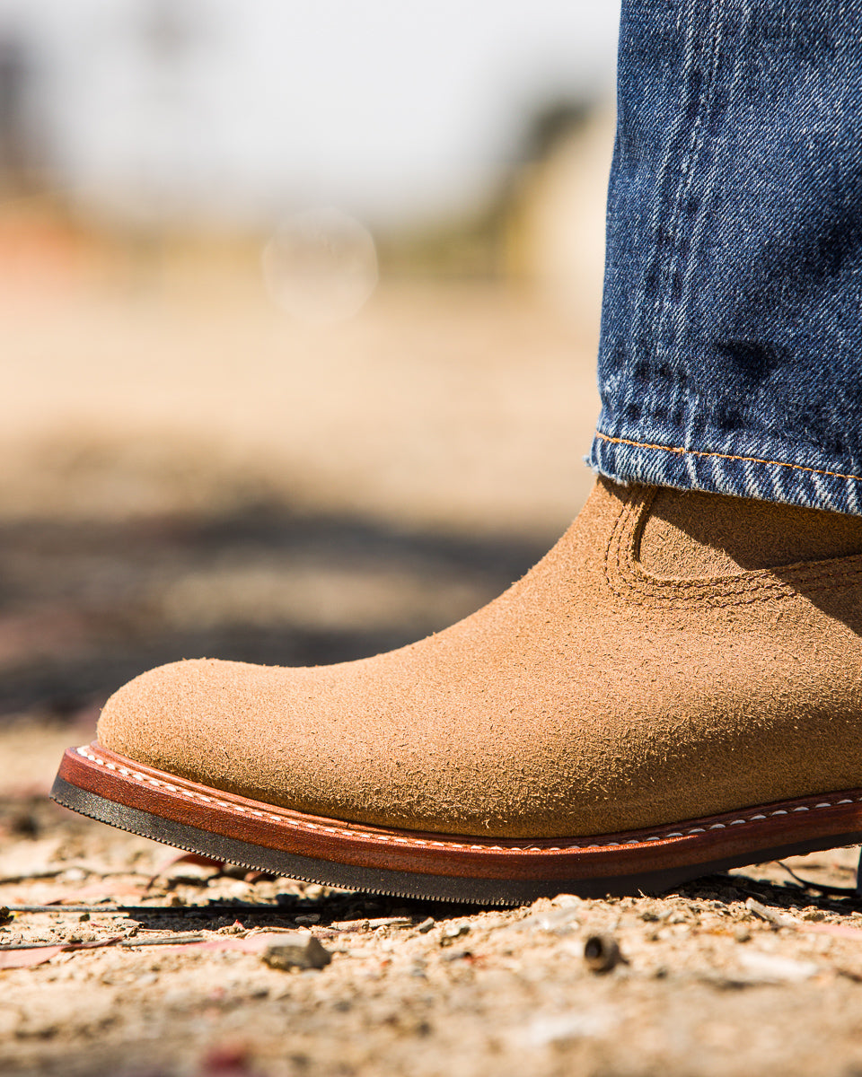 John Lofgren Duke Roper Boots - Natural CXL Roughout - Standard & Strange