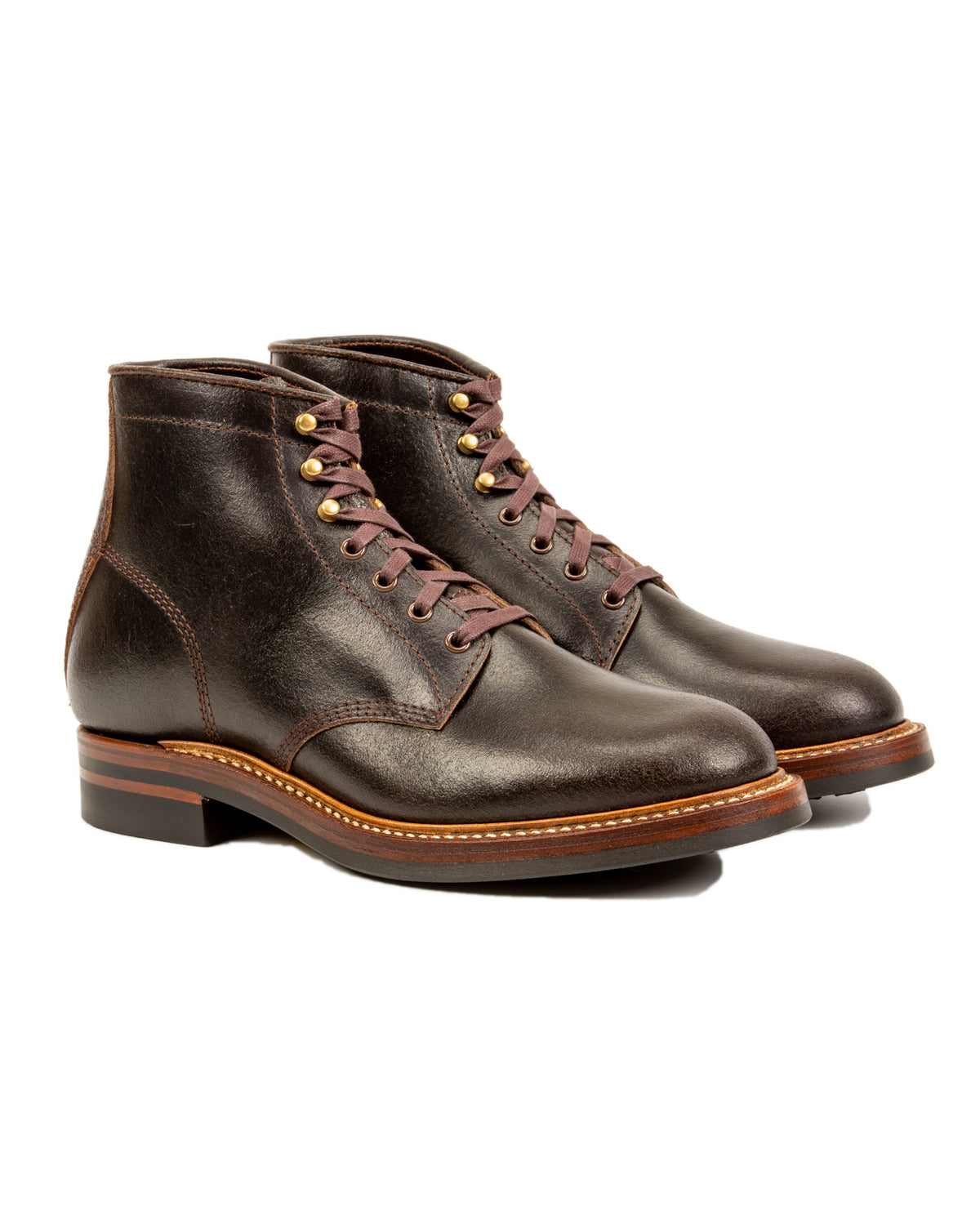 John Lofgren El Capitan Boots - Dark Brown Waxed Flesh - Standard & Strange