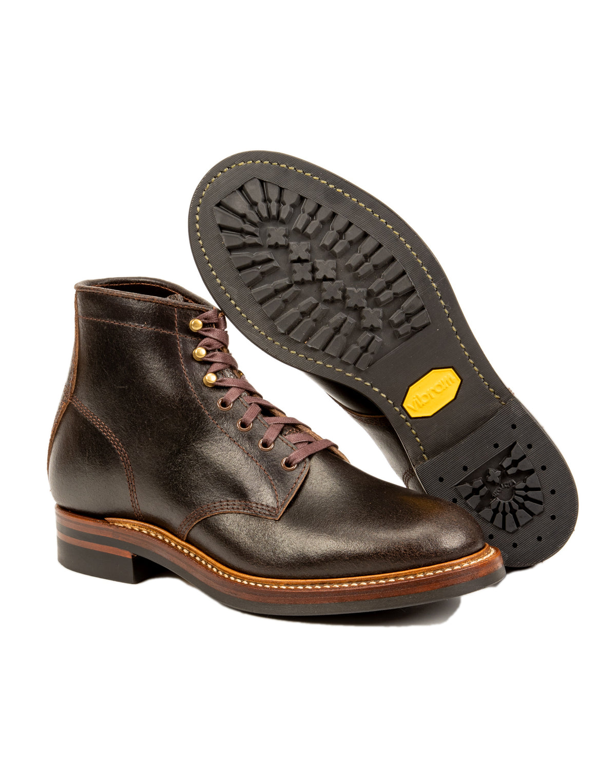 John Lofgren El Capitan Boots - Dark Brown Waxed Flesh - Standard & Strange