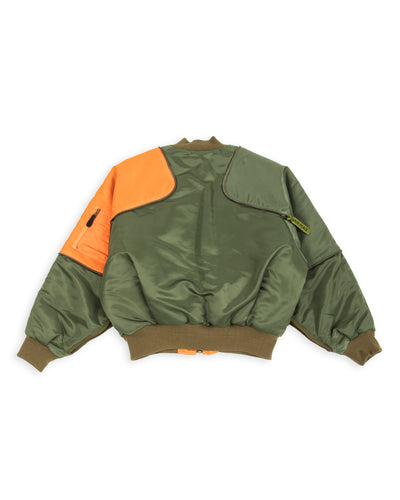 Kapital MA-1 Nylon SHAM BOMBER JKT - Khaki - Standard & Strange