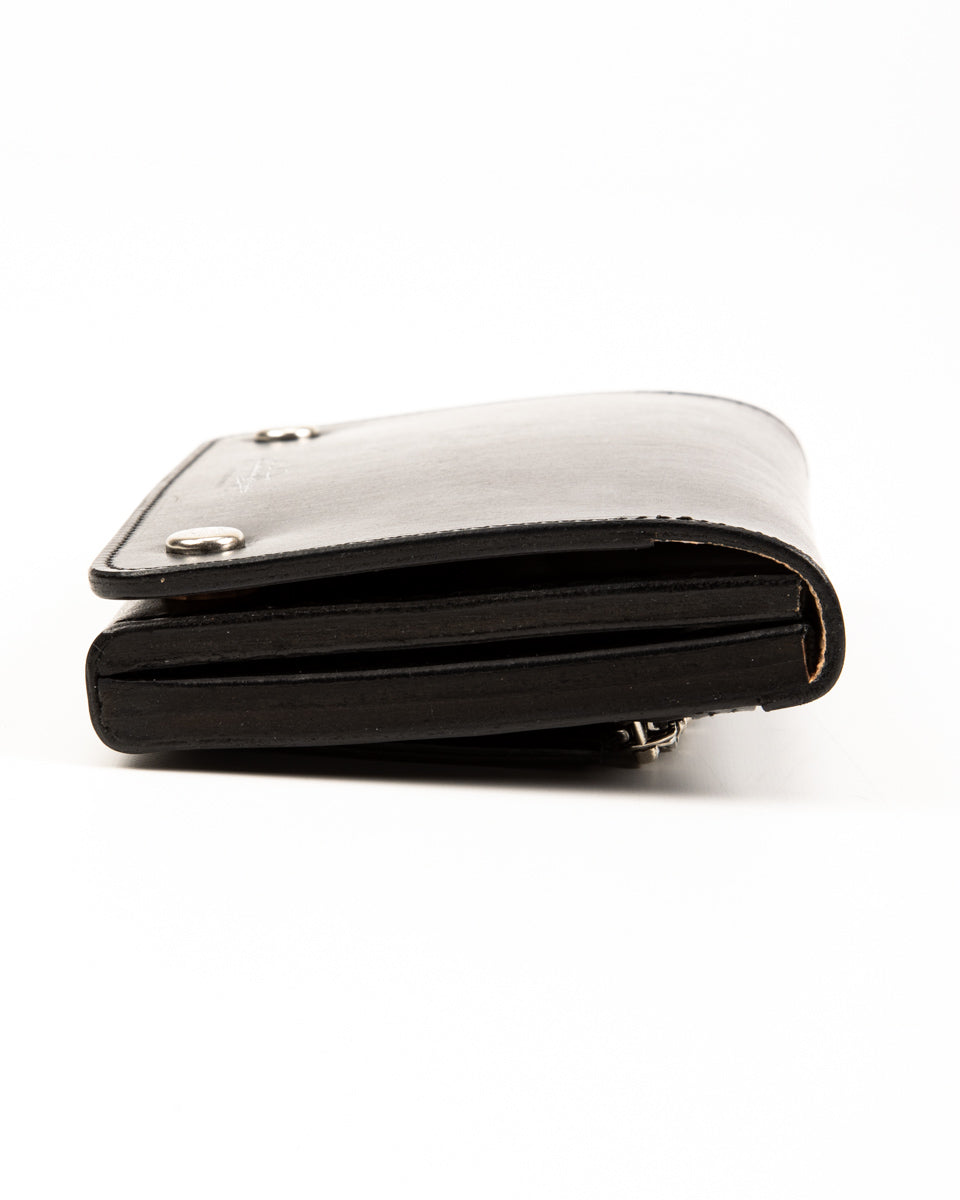 Rolling Dub Trio Middle Trucker Wallet - Black Bridle - Standard & Strange