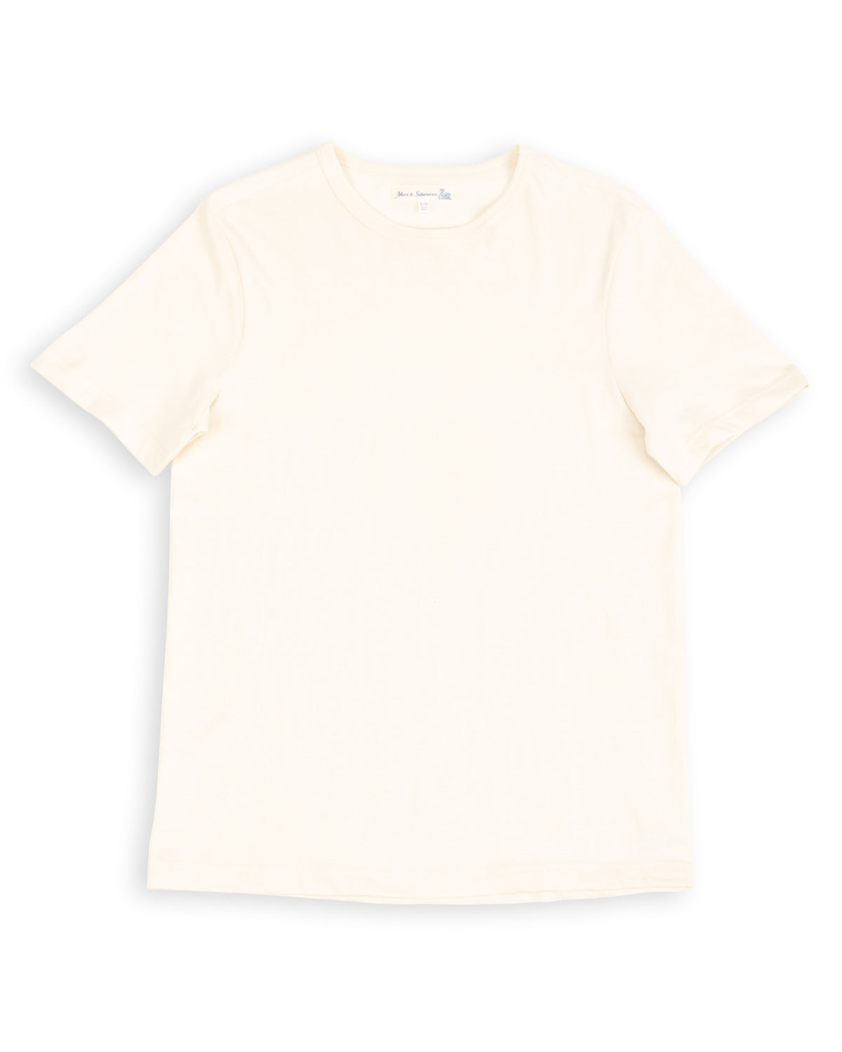 Merz b. Schwanen 1950s Lightweight Loopwheeled Tee - Nature - Standard & Strange