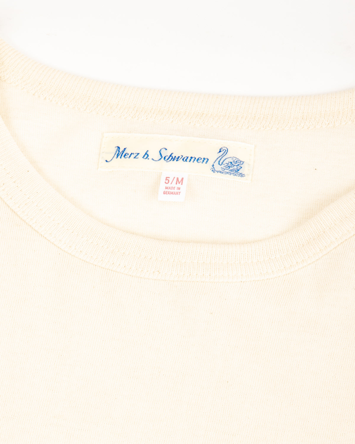 Merz b. Schwanen 1950s Lightweight Loopwheeled Tee - Nature - Standard & Strange