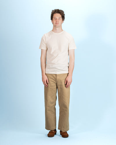 Merz b. Schwanen 1950s Lightweight Loopwheeled Tee - Nature - Standard & Strange
