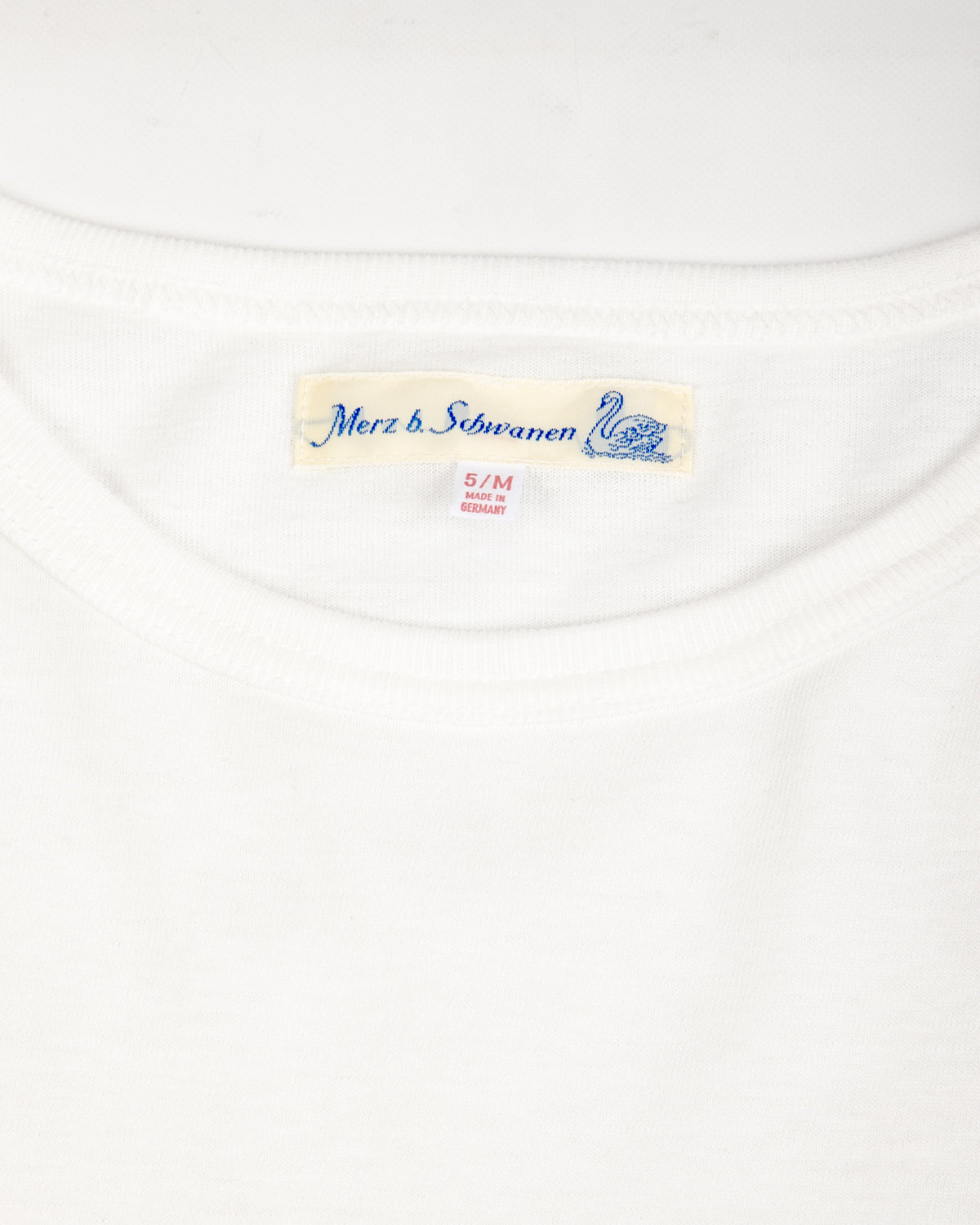 Merz b. Schwanen 1950s Lightweight Loopwheeled Tee - White - Standard & Strange