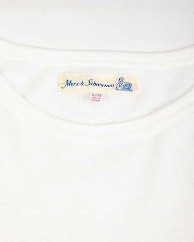 Merz b. Schwanen 1950s Lightweight Loopwheeled Tee - White - Standard & Strange