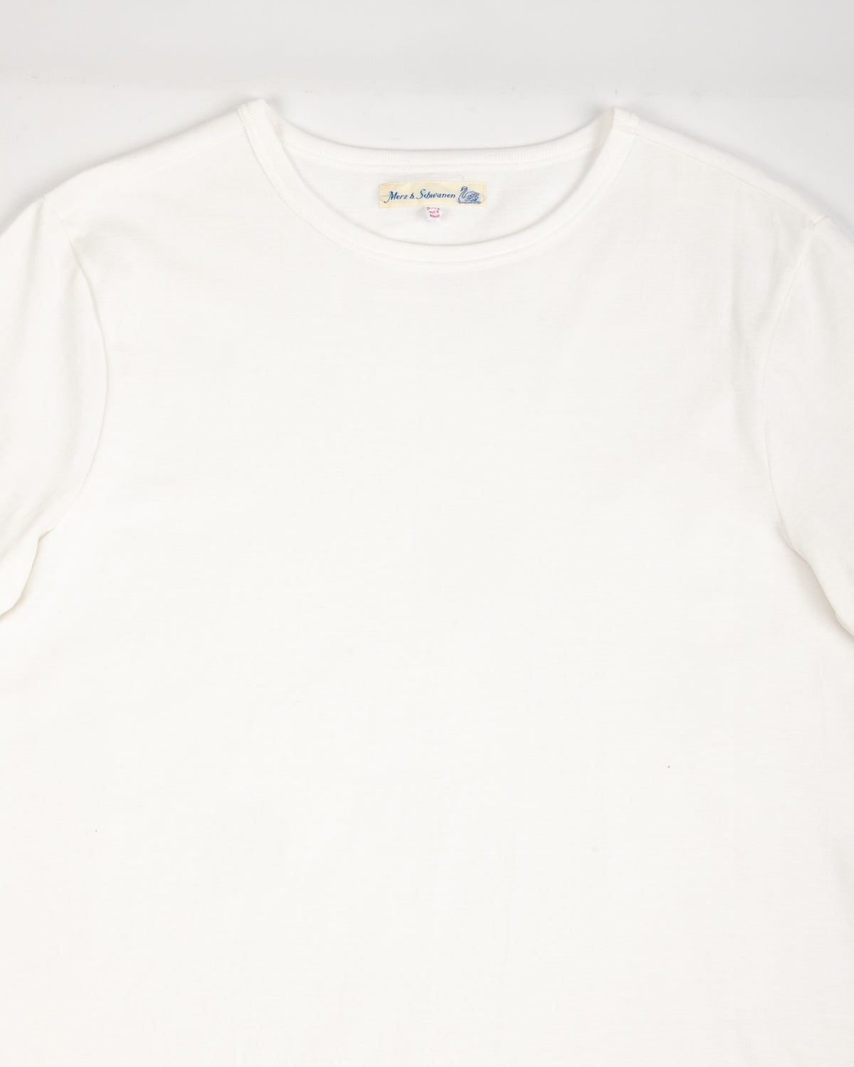 Merz b. Schwanen 215 Loopwheeled Classic Fit Midweight Tee - White - Standard & Strange