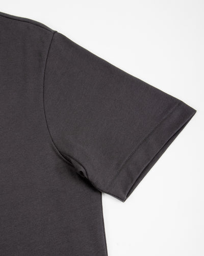Merz b. Schwanen 2M15C Cropped Vintage Machine Jersey T-Shirt - Charcoal - Standard & Strange