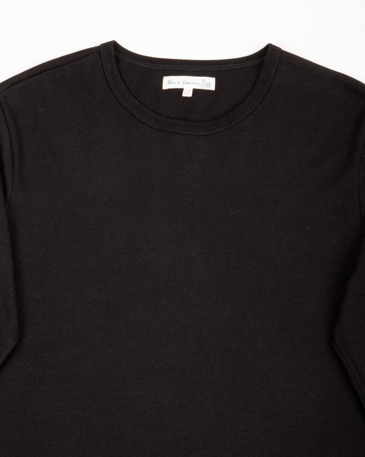 Merz b. Schwanen 2M15LS Vintage Machine Refined Fit L/S - Deep Black - Standard & Strange
