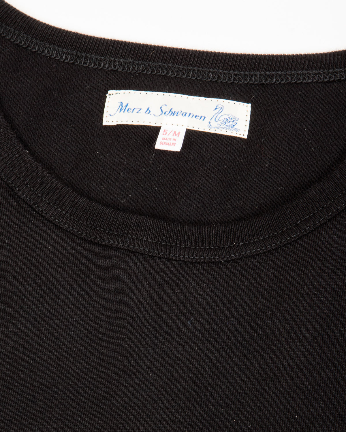 Merz b. Schwanen 2M15LS Vintage Machine Refined Fit L/S - Deep Black - Standard & Strange