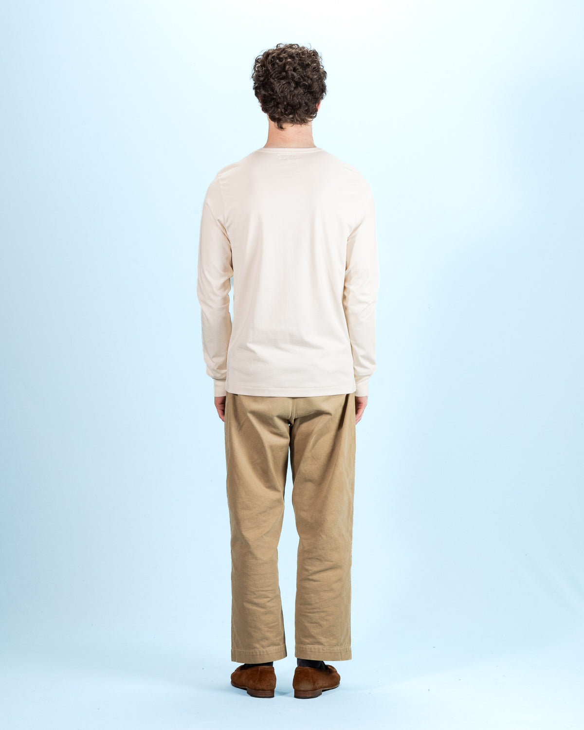 Merz b. Schwanen 2M15LS Vintage Machine Refined Fit L/S - Nature - Standard & Strange