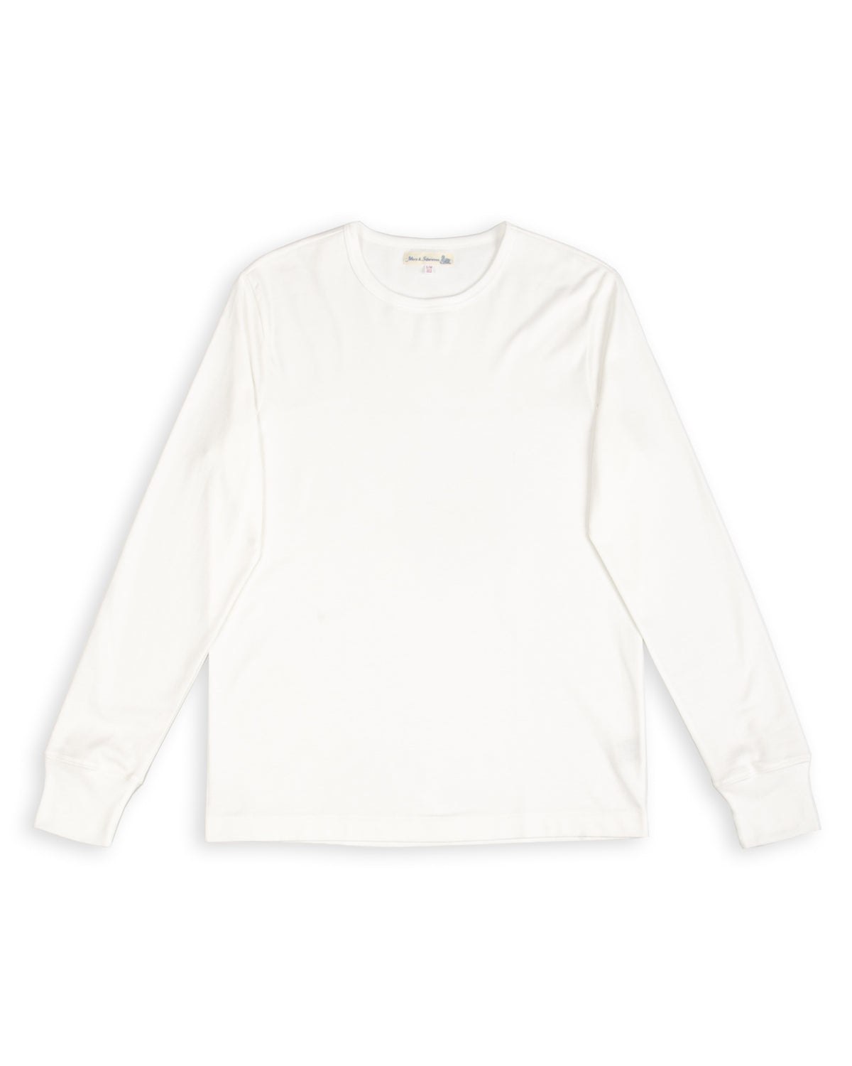 Merz b. Schwanen 2M15LS Vintage Machine Refined Fit L/S - White - Standard & Strange