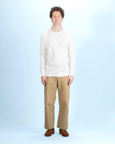 Merz b. Schwanen 2M15LS Vintage Machine Refined Fit L/S - White - Standard & Strange