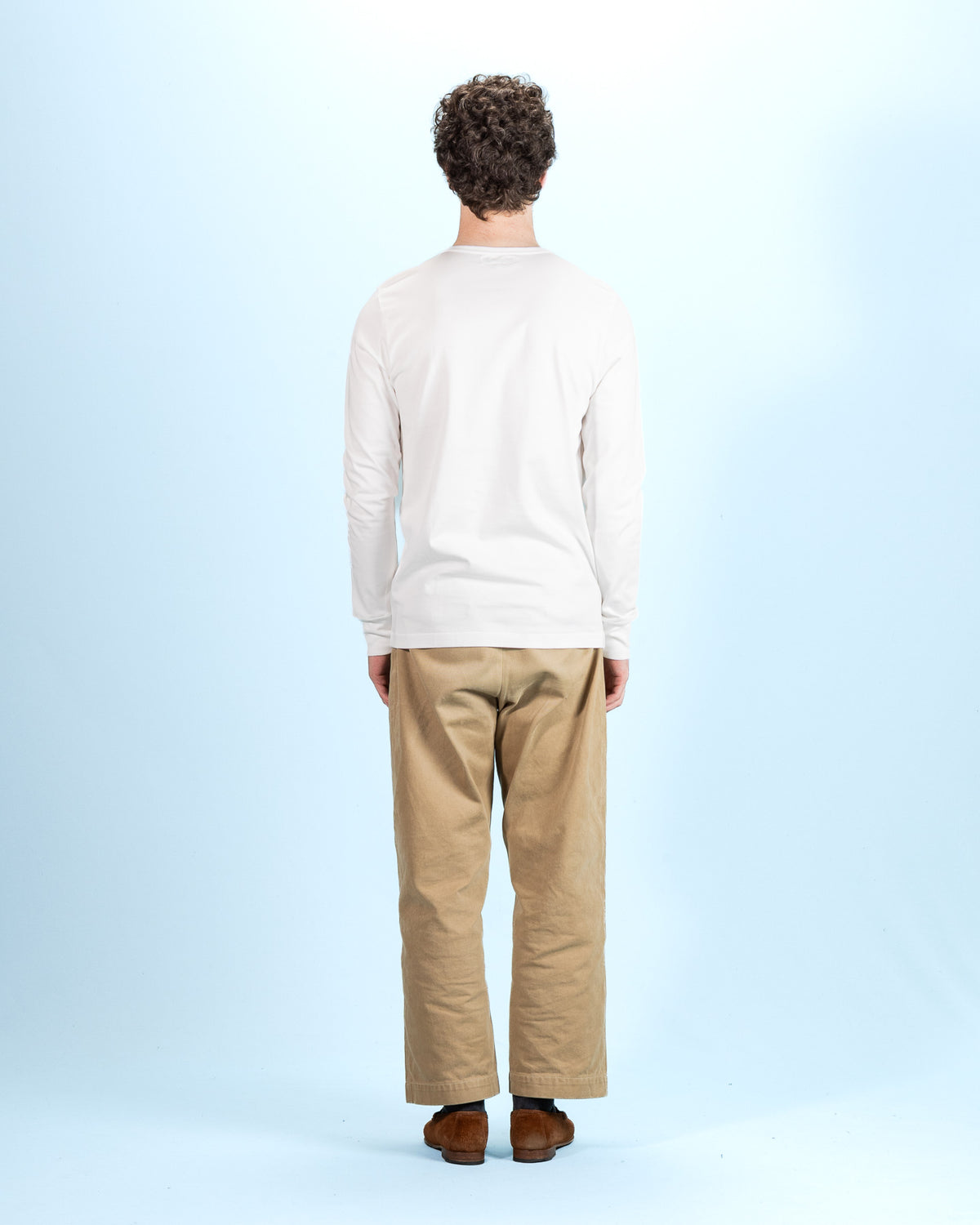 Merz b. Schwanen 2M15LS Vintage Machine Refined Fit L/S - White - Standard & Strange