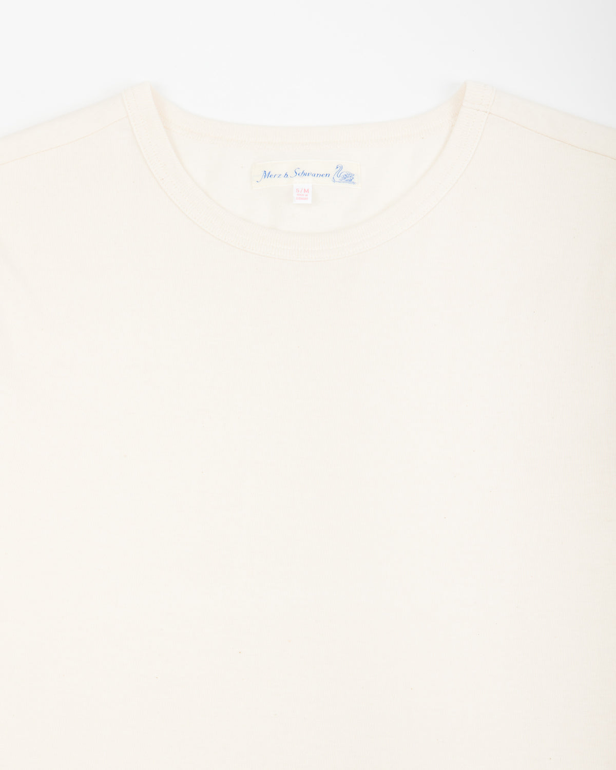 Merz b. Schwanen 215 Loopwheeled Classic Fit Midweight Tee - Nature - Standard & Strange