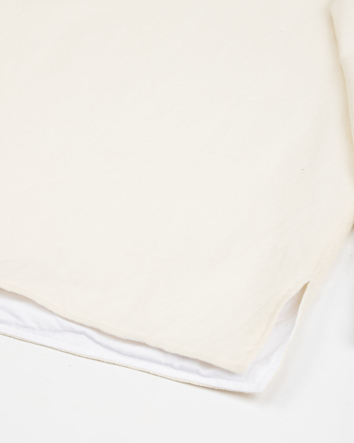 Monad London Newman P/O Shirt - White Botany Serge Wool - Standard & Strange