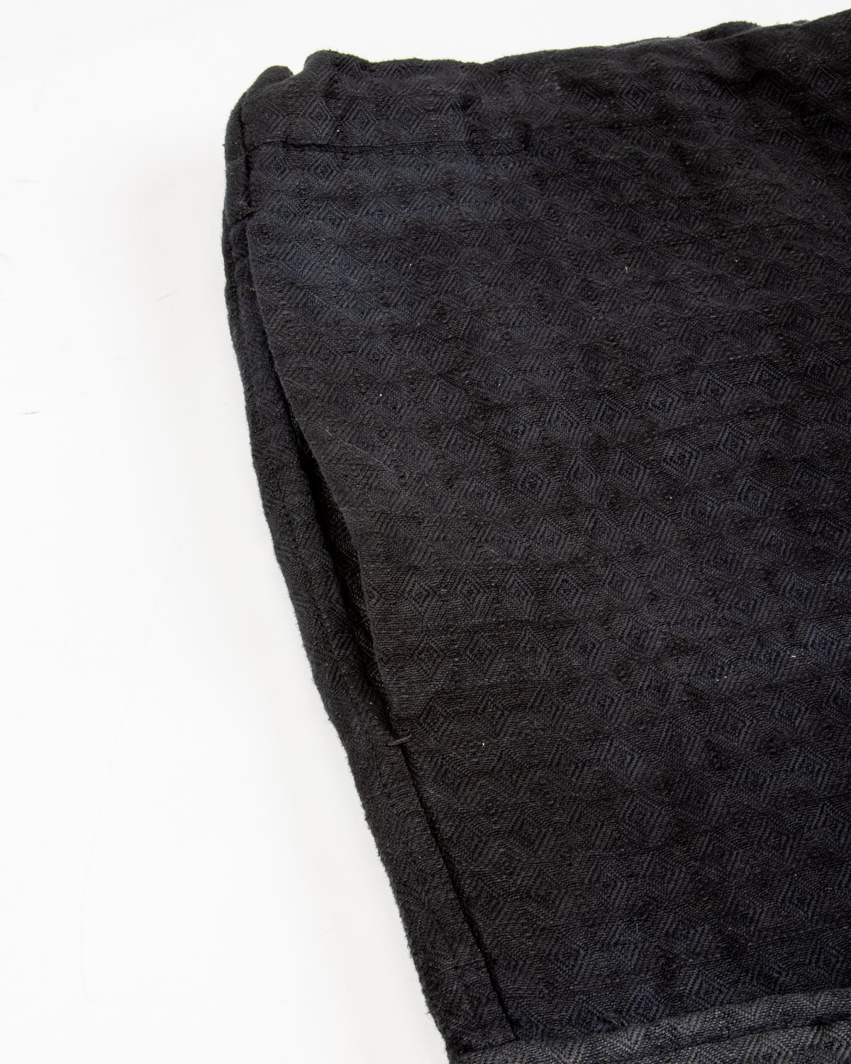 Monad London Simmons Cargo Pant - Hand Dyed Black Cotton/Hemp Jacquard - Standard & Strange