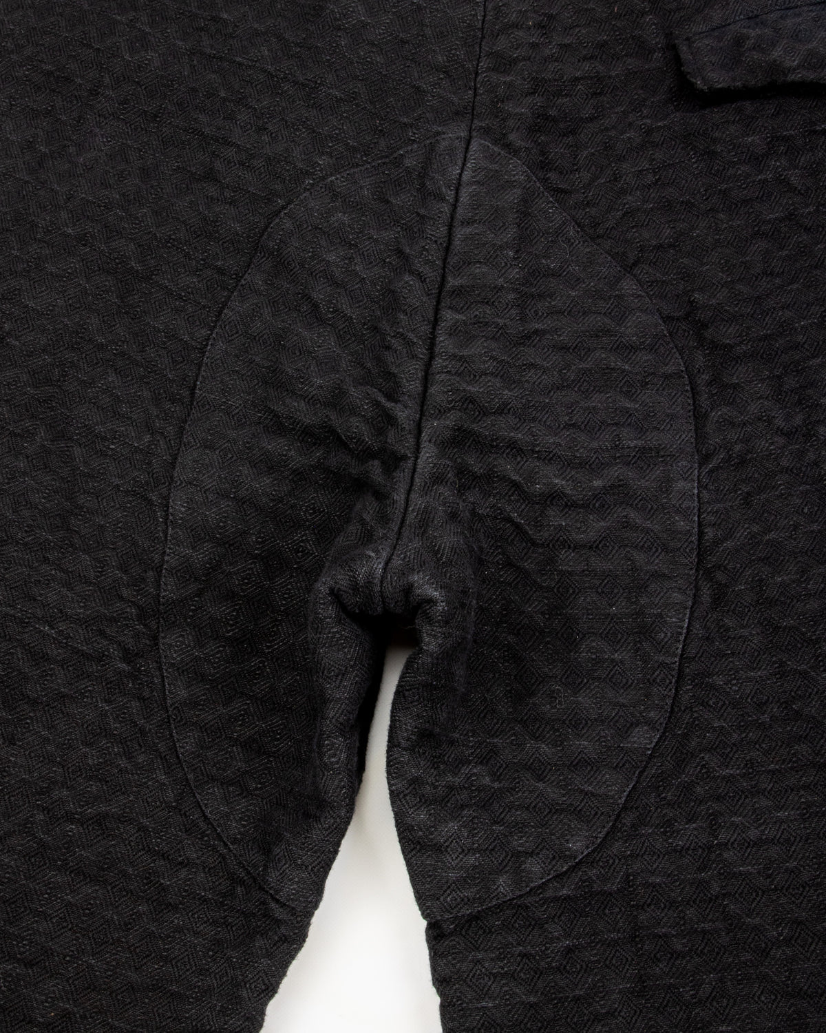 Monad London Simmons Cargo Pant - Hand Dyed Black Cotton/Hemp Jacquard - Standard & Strange
