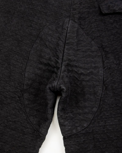 Monad London Simmons Cargo Pant - Hand Dyed Black Cotton/Hemp Jacquard - Standard & Strange