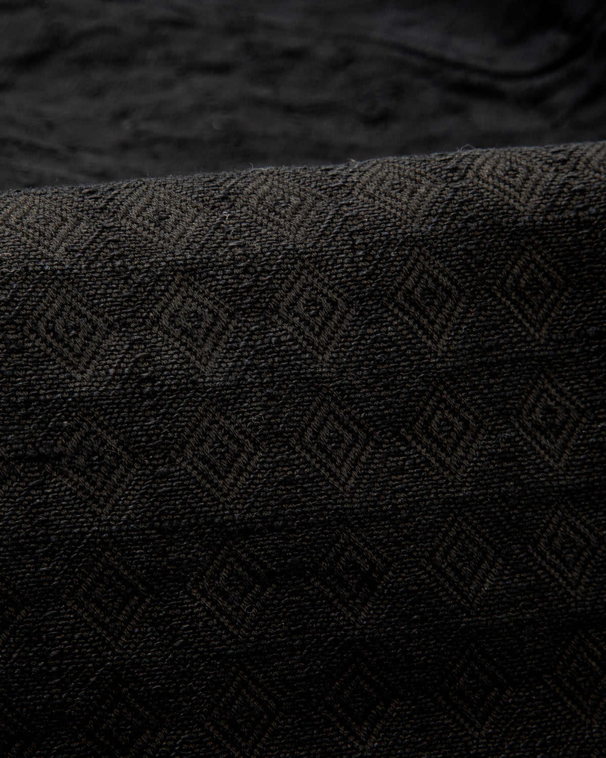 Monad London Simmons Cargo Pant - Hand Dyed Black Cotton/Hemp Jacquard - Standard & Strange