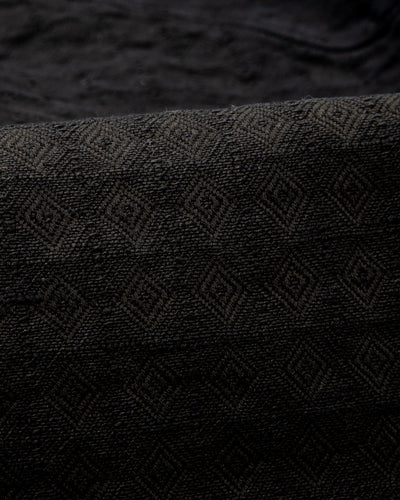 Monad London Simmons Cargo Pant - Hand Dyed Black Cotton/Hemp Jacquard - Standard & Strange