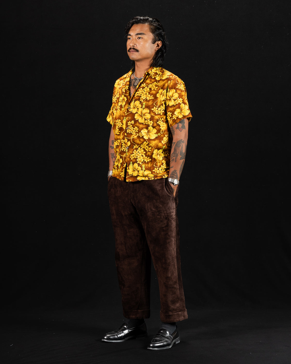 Monad London Wysman Pant - Brown British Calf Roughout - Standard & Strange