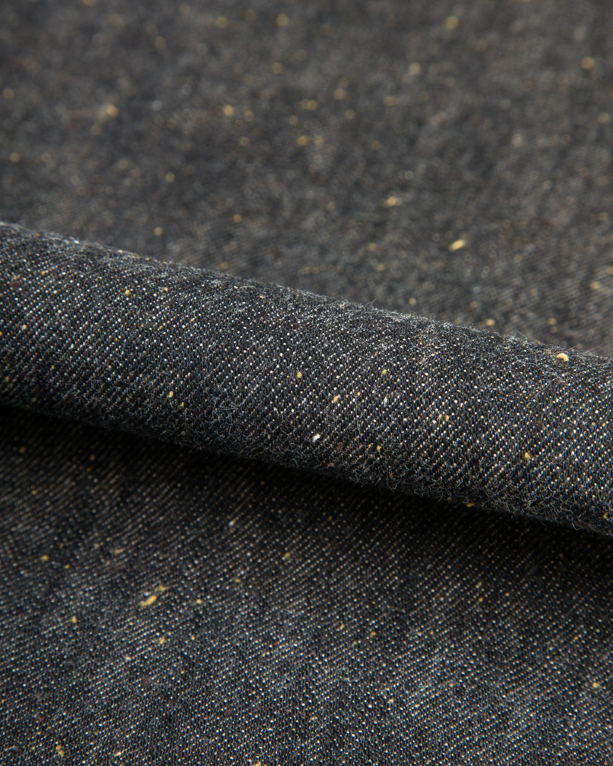 MotivMfg Pleat Denim Trousers - Char Brown Donegal Denim - Standard & Strange