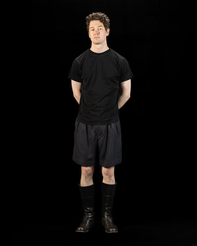 MotivMfg Shuttle T-Shirt - Black Cotton Silk Jersey - Standard & Strange
