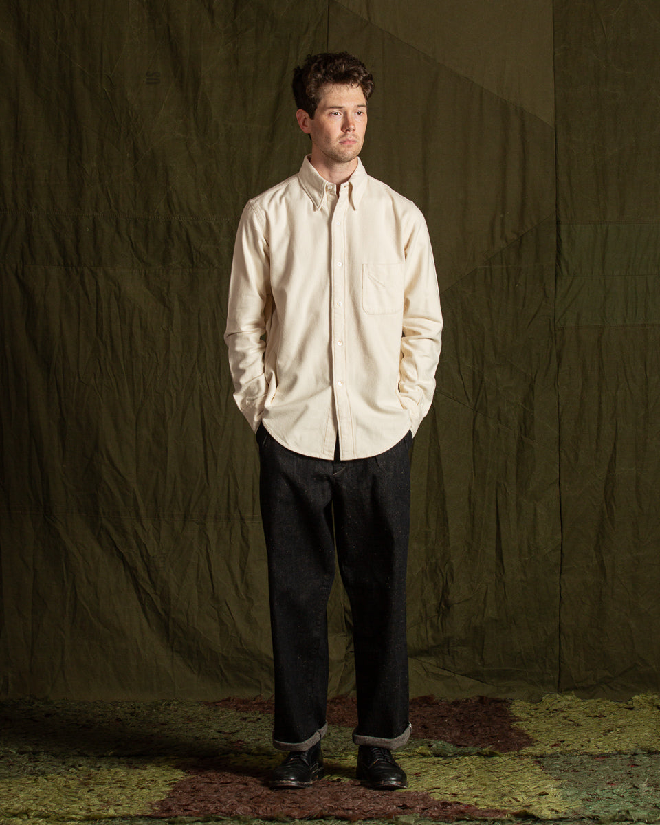 MotivMfg Authentic Fit BD Shirt - Natural Japanese Cotton Flannel - Standard & Strange