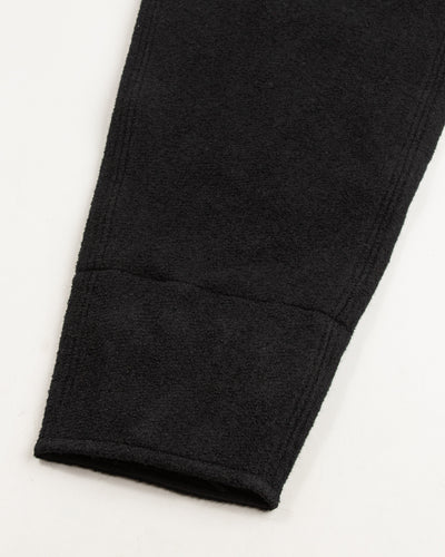 MotivMfg British Army Sweat Pants - Black Wool Boucle Knit - Standard & Strange
