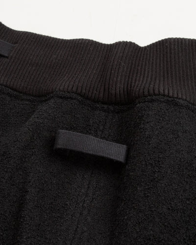MotivMfg British Army Sweat Pants - Black Wool Boucle Knit - Standard & Strange