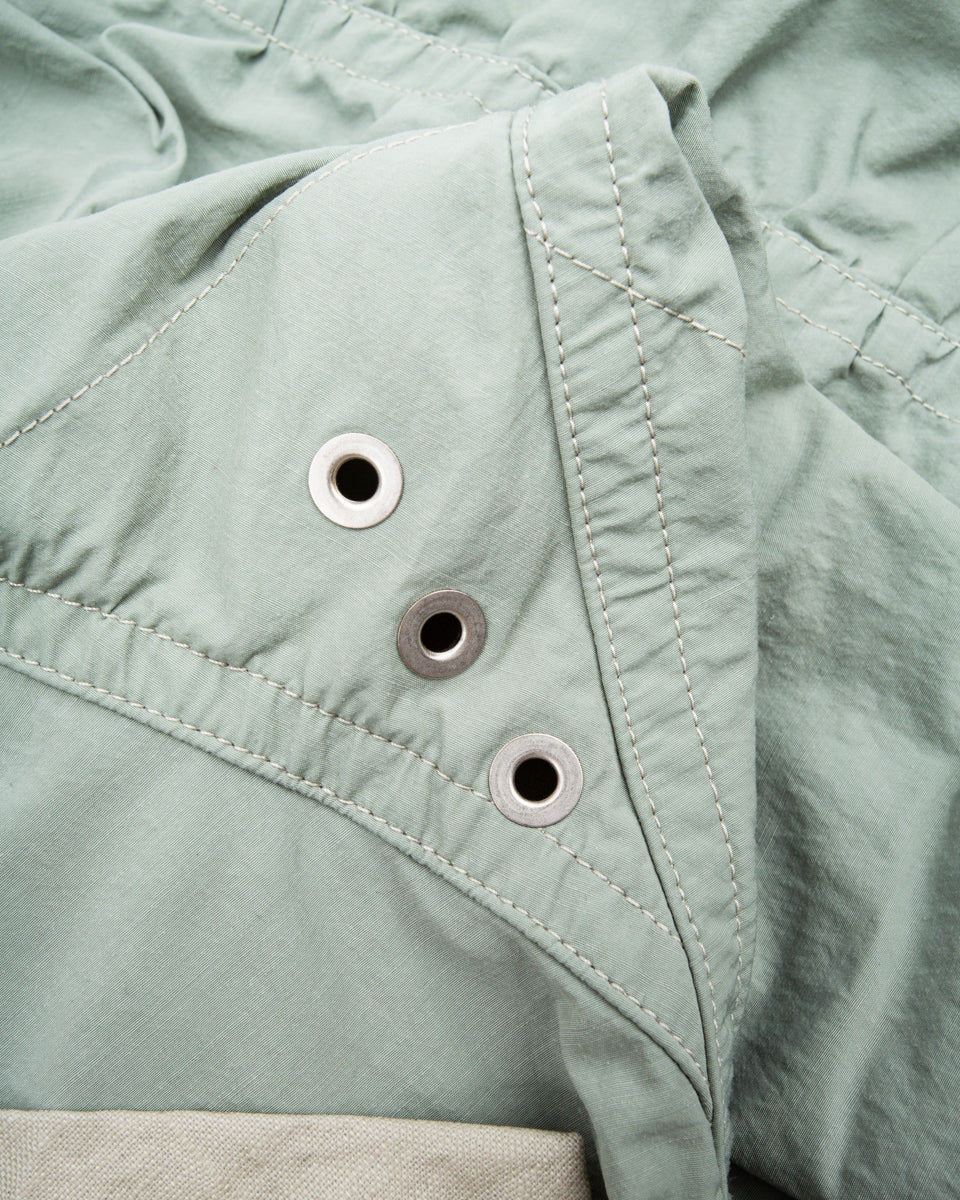MotivMfg Hybrid Parka - Aqua Japanese Shrunk Nylon - Standard & Strange
