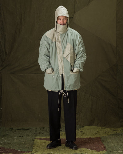 MotivMfg Hybrid Parka - Aqua Japanese Shrunk Nylon - Standard & Strange