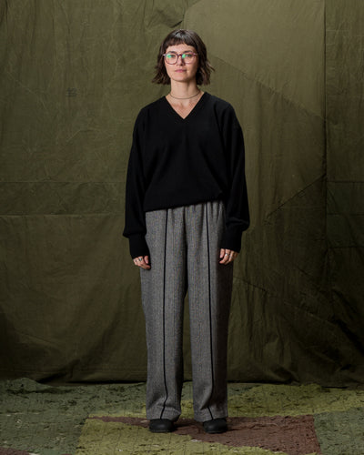Olde H & Daughter Cashmere V Pullover - Black 10 - Standard & Strange