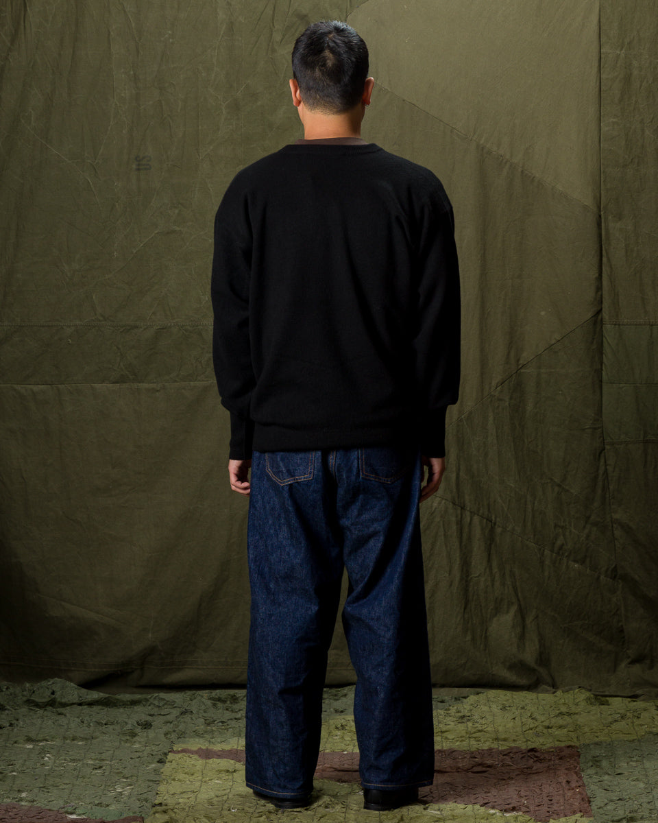 Olde H & Daughter Cashmere V Pullover - Black 10 - Standard & Strange