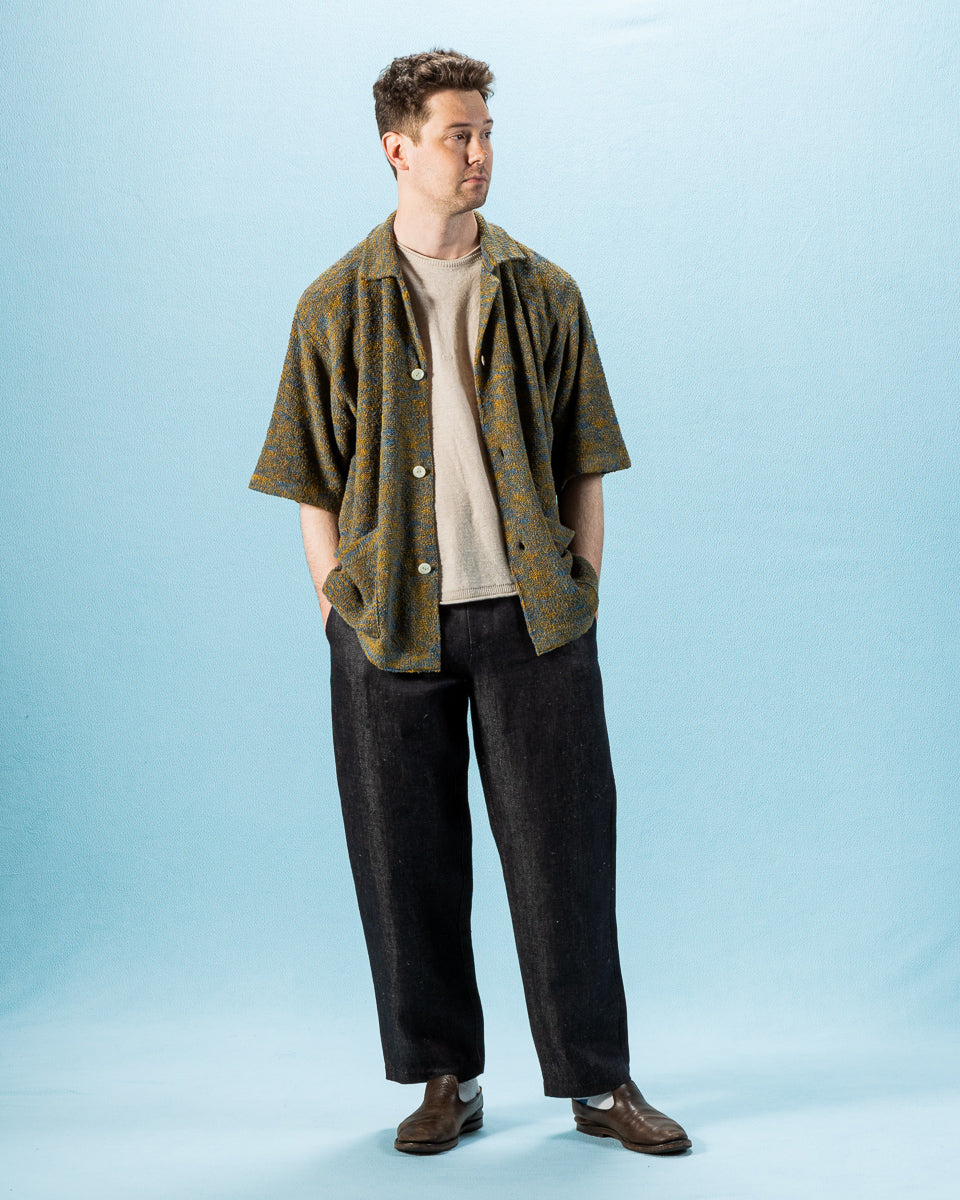 Olde H & Daughter Silk Cotton Beach Shirt - Beach Sand 10 - Standard & Strange