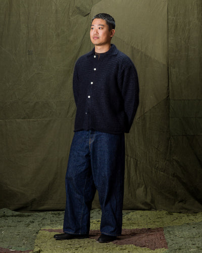 Olde H & Daughter Silk Mohair Wrap Stitches L/S Shirt - Night View 10 - Standard & Strange