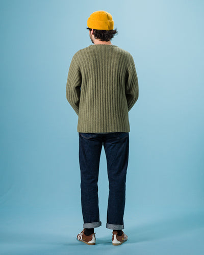 Olde H & Daughter Slub Cashmere Boat Pullover - Hunter Green 10 - Standard & Strange