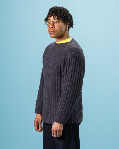 Olde H & Daughter Slub Cashmere Boat Pullover - Navy 10 - Standard & Strange