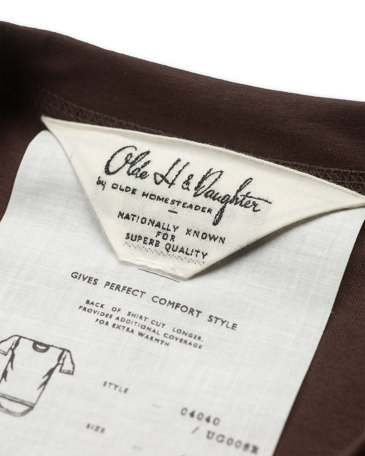 Olde H & Daughter Suvin Plain Stitch Crewneck L/S - Black Coffee - Standard & Strange