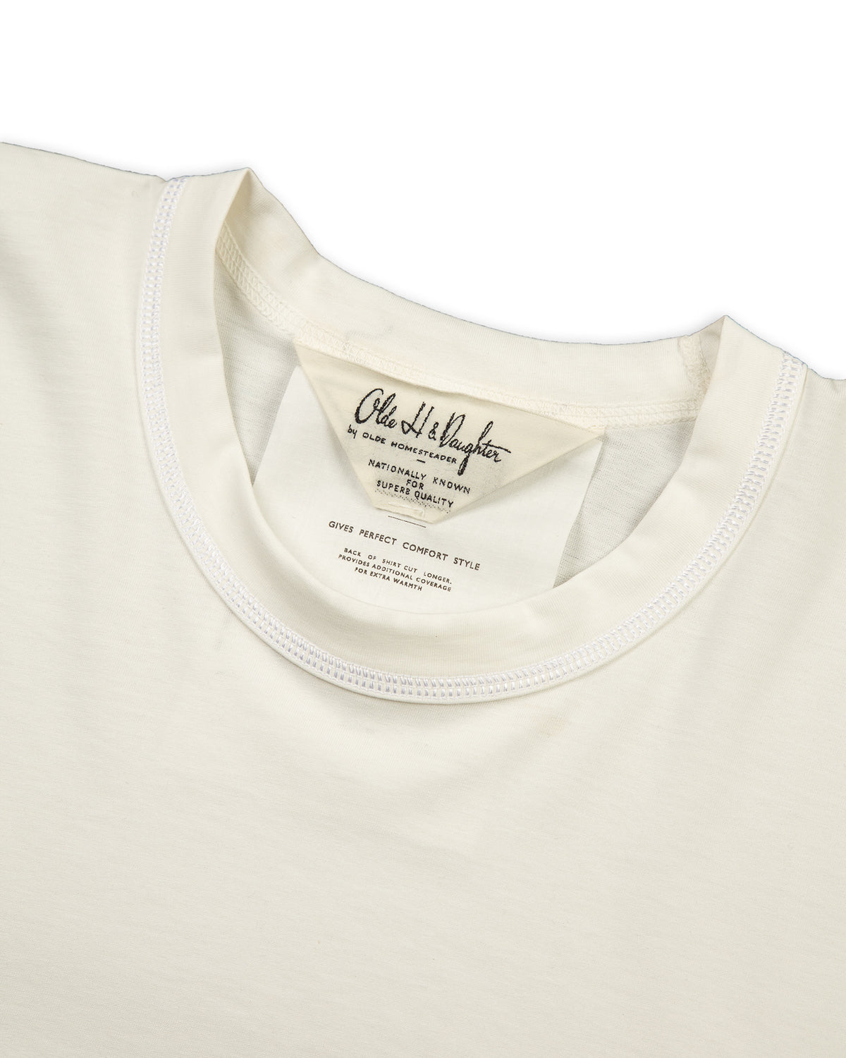 Olde H & Daughter Suvin Plain Stitch Crewneck L/S - Off White - Standard & Strange