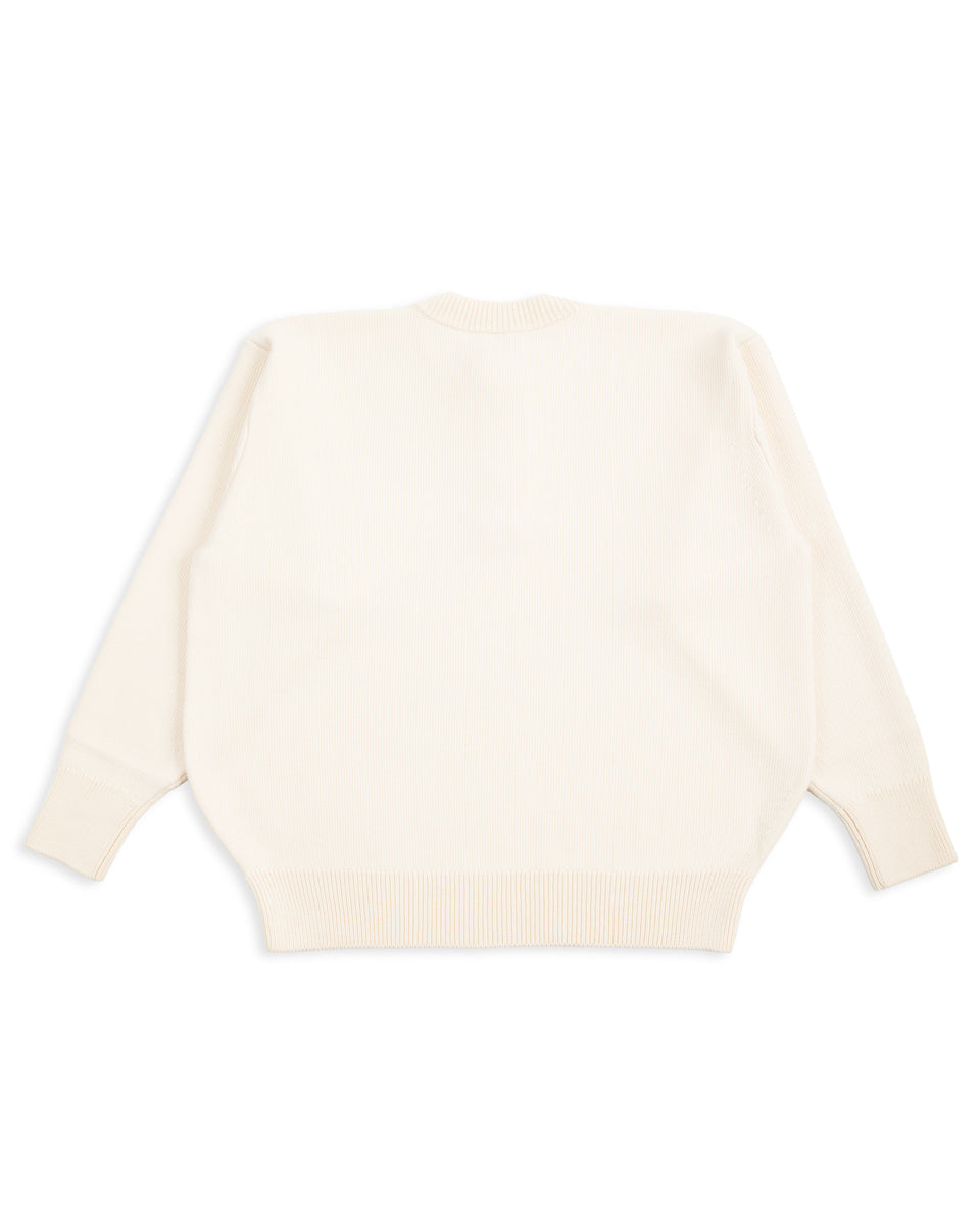 Olde H & Daughter Wool Henley Neck L/S - Ecru 10 - Standard & Strange