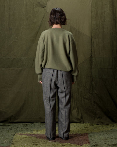 Olde H & Daughter Wool Henley Neck L/S - Smoke Moss 10 - Standard & Strange