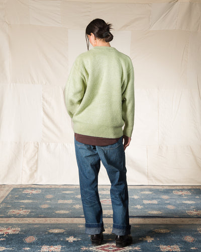 Olde H & Daughter Silk Shaggy Dog Pullover - Pistachio - Standard & Strange