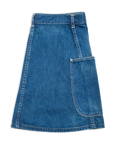 OrSlow Denim Overlap Skirt - Denim Used - Standard & Strange