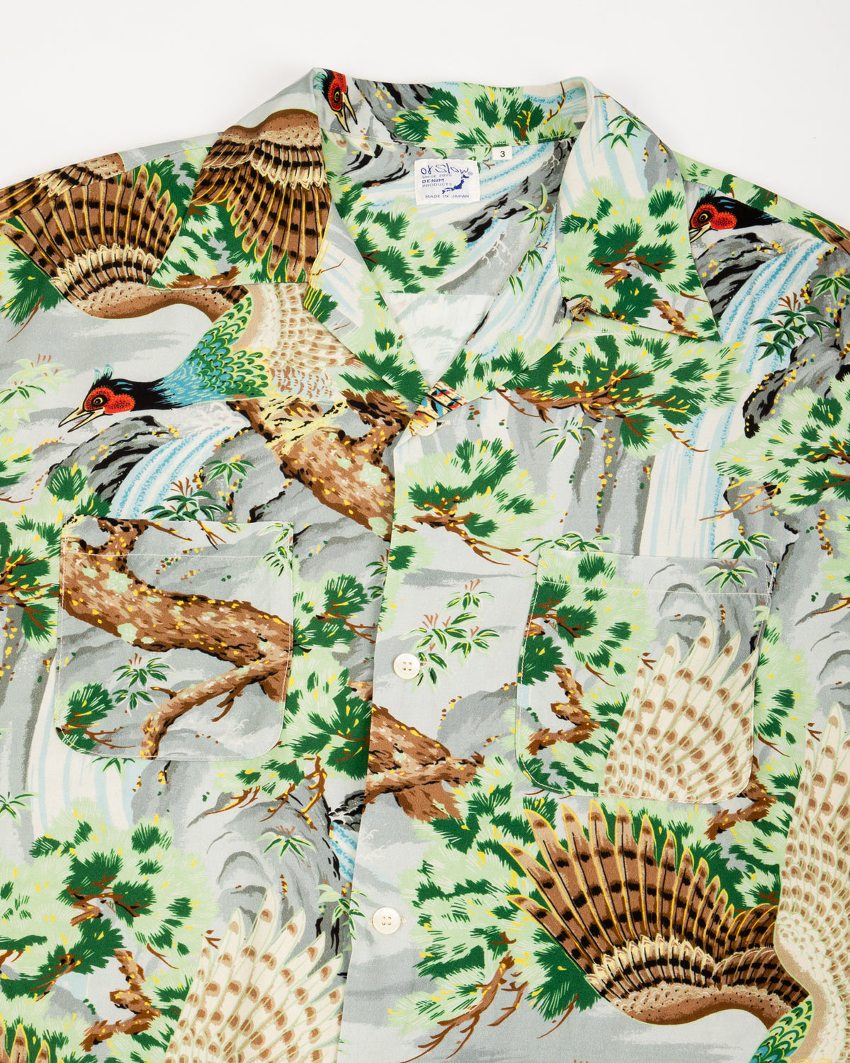 OrSlow Peacock Garden Hawaiian Shirt - Green - Standard & Strange